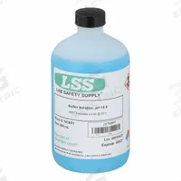 APPROVED VENDOR Buffer - pH 10.00 - Color Coded Blue: Lab, 500 mL Volume, Liquid, pH 10, Plastic, 1 (MPN 793EP7). Key specifications — Brand: APPROVED VENDOR; CAS Number: 1310-73-2; Chemical Family Type: Buffer; Chemical Grade: Lab; Concentration: pH 10; Container Material: Plastic; Container Type: Bottle; Form: Liquid.
