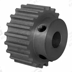 DAYTON Timing Pulley: Curvilinear, Fixed, For HTD Timing Belt Section, For 9 mm Belt Wd, 20 Teeth (MPN 20-5M09M6A8). Key specifications — Brand: DAYTON; Finish: Clear Anodized; For Belt Series: Powerhouse®.