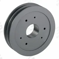 APPROVED VENDOR V-Belt Pulley: C95, 2 Groove, 9.9 in OD, Bushed Bore, SF, For C/CX Belt Section (MPN 2C95SF). Key specifications — Pulley Industry Number: C95; Pitch Diameter: 9.5 in (C); For Belt Section (broad, with similar types): C or CX.