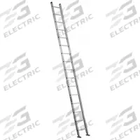 LOUISVILLE LADDER Straight Ladder: 16 ft Ladder Size, Aluminum, 300 lb Load Capacity, 30 lb Wt (MPN AE2116). Key specifications — Color: Silver; Brand: LOUISVILLE LADDER; Included Features: Mar-Resistant End Caps; Shoe Type: Swivel Safety.