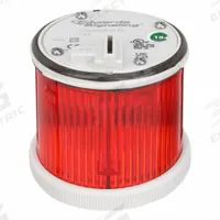 EDWARDS SIGNALING Tower Light Module: Steady, 24V AC/24V DC, Red, 70 mm Overall Dia, 200 Class (MPN 270LEDSR24AD). Key specifications — Brand: EDWARDS SIGNALING; Compatible with Series: 200 Class; Lens Color: Red; Operating Voltage: 24V AC; Manufacturer Part Number: 270LEDSR24AD.