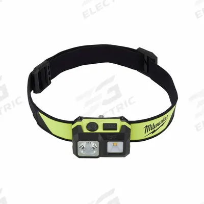 MILWAUKEE Safety-Rated Headlamp: 310 lm, 4 hr Run Time at Max. Brightness, 100 m Max Beam - Headlamps