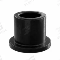 OILITE Flanged Sleeve Bearing: Vespel SP-21, 1/4 in Bore, 3/8 in OD, 3/8 in Overall Lg, Black (MPN VSPF-0406-03B). Key specifications — Brand: OILITE; Color: Black.