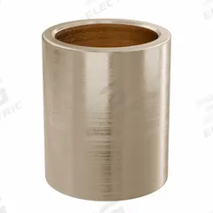 Sleeve Bearing: Bronze, SAE 841, 40 mm Bore, 50 mm OD, 60 mm Lg, 49,938 lb/sq in-fpm Max PV, 2 PK (MPN AAM4050-60B). Key specifications — System of Measurement: Metric; Material Grade: SAE 841; Brand: OILITE.