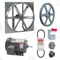 Exhaust/Supply Fan: Belt Drive, 36 in Blade, 1 hp, Totally Enclosed, 230/460V AC, 3 ph, Unassembled (MPN 7CK46). Key specifications — Brand: DAYTON; Motor Enclosure: Totally Enclosed Fan Cooled; Nameplate Voltage: 230/460V AC; Enclosure Design: Totally Enclosed Motor.