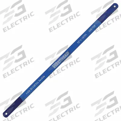 WESTWARD Hacksaw Blade: 12 in Blade Lg, Bi-Metal, 18, 1/2 in Blade Wd - General Purpose Hacksaw Blades