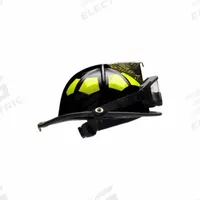 BULLARD Fire Helmet: Black, Fiberglass, Chin Strap (MPN UL6BKGIZ2). Key specifications — Color: Black; Chin Strap: Yes; Brand: BULLARD; Shell Material: Fiberglass; Suspension: 6 Point Sure Lock® Ratchet Headband with Brow Pad.