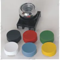 EATON Extended Push Button: Black/Blue/Green/Red, 22 mm Mounting Size, Metallic, Momentary (MPN M22M-DH-X-SWRGYB). Key specifications — Brand: EATON; Action: Momentary; Series: M22; Push Button Material Type: Metallic.