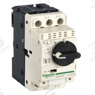 SCHNEIDER Manual Motor Starter: Non-Reversing, 3 Poles, 2.5 A, Thermal Protection - Non-Reversing Starters with Thermal Overloads