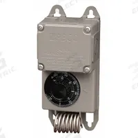 PECO Industrial NEMA 4X Thermostat: Heat or Cool, 120 /208/240/277/480 V AC (MPN TF115-023). Key specifications — attr400419: 120 /208/240/277/480 V AC; attr400408: Heat or Cool; attr408361: PECO.