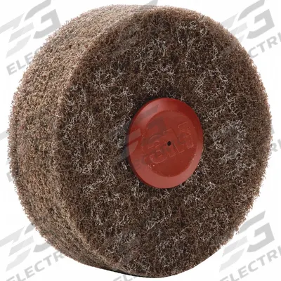 SCOTCH-BRITE Cut and Polish Disc: 4 in Dia x 1 1/4 in W, 1/4 in Straight Shaft - General Purpose Surface-Conditioning Discs for All Metals