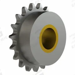 BREWER MACHINE & GEAR Idler Sprocket: For 35 Chain Size, Steel, 19 Teeth, 2.47 in Outside Dia. (MPN 35B19U). Key specifications — Bearing Type: Bushing; Brand: BREWER MACHINE & GEAR; Bore System of Measurement: Inch.