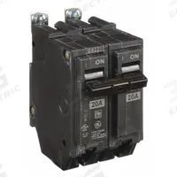 GE Miniature Circuit Breaker: THQB, 20 A, 120/240V AC, Single Phase, 10kA at 120/240V AC, Std (MPN THQB2120). Key specifications — attr195972: 20 A; attr195973: 120/240V AC; attr195974: Single; attr195975: 10kA at 120/240V AC; attr195976: Load Centers.