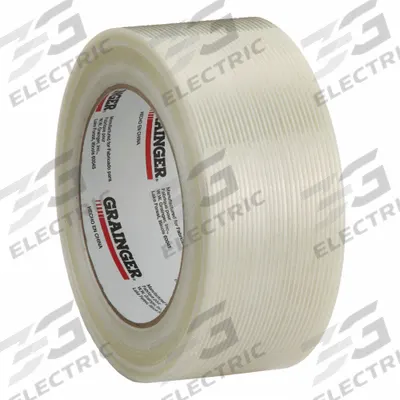 GRAINGER Strapping Tape: 3.9 mil Tape Thick, 2 in x 60 yd, Clear, 24 PK - Light-Duty Strapping Tape
