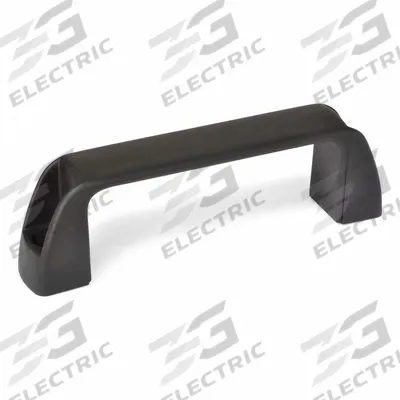 JW WINCO Pull Handle: Unthreaded Holes, Plastic, Black, 1/4 in/5/16 in/M6/M8 Screw Size - Standard Pull Handles