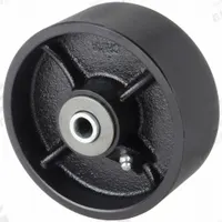 APPROVED VENDOR Caster Wheel: 5 in Wheel Dia., 2 in Wheel Wd, Iron, 1,700 lb Load Rating, Roller (MPN 426A70). Key specifications — Includes Spanner Bushing: Included; Wheel/Tread Material: Iron; Wheel/Tread Color: Black; Brand: APPROVED VENDOR.