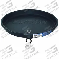 APPROVED VENDOR Water Heater Pan: Plastic, 26 in OD, 24 in ID, 2.75 in Overall Dp (MPN 60082). Key specifications — For Heater Power Type: Electric; Includes: Washer; Brand: APPROVED VENDOR; Manufacturer Part Number: 60082.