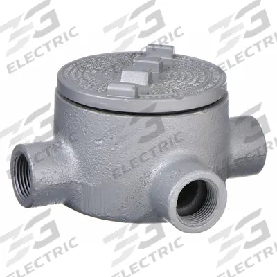 APPLETON ELECTRIC Conduit Outlet Body: Iron, GR, 1 in Trade Size, X Body - X, XAT and XTF Round Body - Cross Type