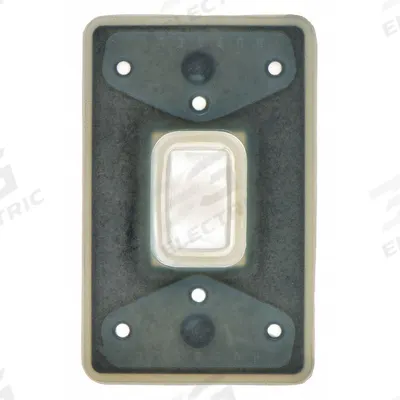 HUBBELL Wall Plate: Weatherproof-Covered Outlet, 1 Gang, Clear - Weather-Resistant Switch Covers
