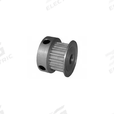 Dayton Timing Pulley: Curvilinear, Fixed, For 6 mm Belt Wd, 15 Teeth, 3 mm Pitch - HTD Section Fixed-Bore Timing Pulleys with Hub