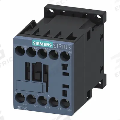 Siemens Power Contactor: Non-Reversing, 3 Poles, 3NO Contacts, 16 A - Non-Reversing IEC Contactors