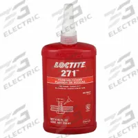 LOCTITE High-Strength Threadlocker: 271, Red, Oil Tolerant, 8.45 fl oz, Bottle, 1 EA (MPN 88441)