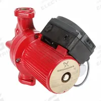 Circulating Pump: 3/8 hp HP, 115V AC, Bronze, 3, 26 ft Max. Head, 11 in Face to Face, Inline (MPN 96402713). Key specifications — Nameplate Voltage: 115V AC; Connection Type: Flange; Brand: GRUNDFOS; Includes Volute: Volute Included; Efficiency: Standard Efficiency; System Type: Potable Water.