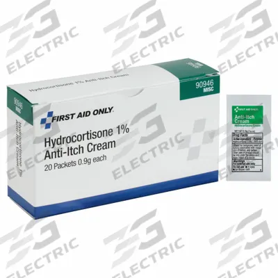 APPROVED VENDOR Topical Anti-Itch: Hydrocortisone Acetate, Cream, Packets - Anti-Itch Creams & Gels