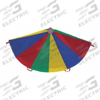 CHAMPION SPORTS Physical Education Parachute: 30 ft Overall Dia, Ripstop Nylon, 24 Handles (MPN NP30)