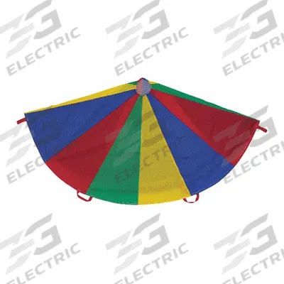 CHAMPION SPORTS Physical Education Parachute: 30 ft Overall Dia, Ripstop Nylon, 24 Handles (MPN NP30) - Parachutes
