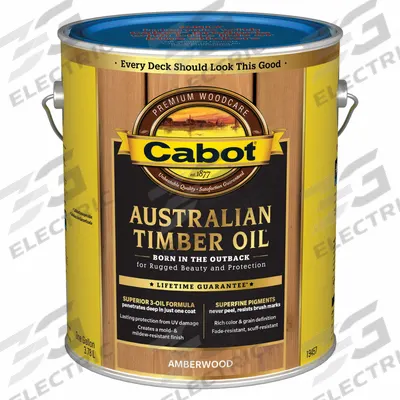 CABOT Wood Stain: Wood Stain, Exterior, Oil, 1 gal Container Size, Wood, Flat - Wood Stains