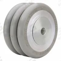 HAMILTON Caster Wheel: 6 in Wheel Dia., 3 in Wheel Wd, Polyurethane, 2,600 lb Load Rating, Aluminum (MPN W-630-SWC95-1-1/4). Key specifications — Brand: HAMILTON; Tread Shape: UltraGlide; Wheel/Tread Color: Gray.