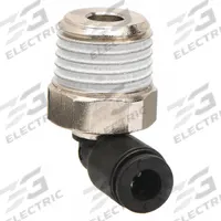 LEGRIS Push-Fit Elbow Fitting: 3/8 in OD x 1/4 in Pipe Size, Push-to-Connect x MBSPT, Black, 10 PK (MPN 3109 60 13). Key specifications — Brand: LEGRIS.