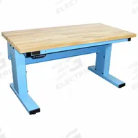 PRO-LINE Ergonomic Work Bench: Adj Ht, Maple, 72 in x 30 in, 1,000 lb Overall Load Capacity, Blue (MPN MVSII7230M-L14). Key specifications — Brand: PRO-LINE.