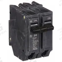 GE Miniature Circuit Breaker: THQL, 20 A, 120/240V AC, Single Phase, 10kA at 120/240V AC, Std (MPN THQL2120). Key specifications — Amps: 20 A; AC Voltage Rating: 120/240V AC; Phase: Single; Max. AIR Rating: 10kA at 120/240V AC; For Use With: Power Mark Gold Load Centers and AQ Lighting Panels.