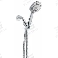 EZ-FLO Handheld Showerhead: ABS, Chrome, 2 gpm Flow Rate, 4 in Handheld Showerhead Wd (MPN 15143)