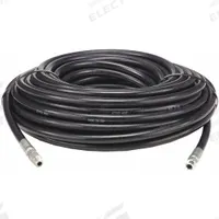 Sewer Hose: 3/8 in ID, 100 ft Lg, Synthetic Rubber, Black, 3/8 in x 3/8 in Fitting Size, MNPT x MNPT (MPN AR686200024). Key specifications — Hose Cover Material: Synthetic Rubber; Fitting Type: MNPT x MNPT; Hose Color: Black; Hose Configuration: Coupled Assembly; Brand: APPROVED VENDOR.