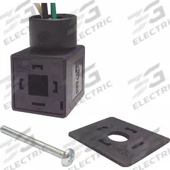 ARO Solenoid Coil Connector: Universal, DIN 43650 Form A, 30 mm For Coil Size, Separate Wires, 3 Pin (MPN CDW-30). Key specifications — attr1078676: ARO; attr1078675: CDW-30; attr1078680: Universal; attr1078681: Separate Wires; attr1078682: DIN 43650 Form A; attr1078689: Leads Included; attr1078690: Indicator Light Not Included; attr1078697: 3 Pin.