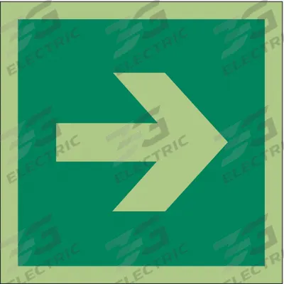 IMO (International Maritime Organization) Safety Sign: Vinyl, Adhesive Sign Mounting - Square Arrow Symbol Signs