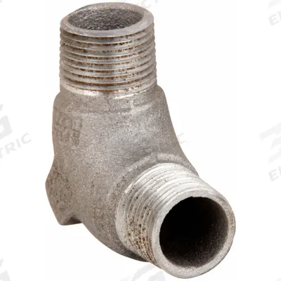 APPLETON ELECTRIC Elbow, 90 Degrees: Aluminum, Plain, ELM, 1/2 in Trade Size, Male to Male - 90° Elbows
