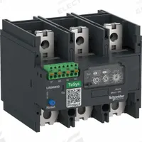 SCHNEIDER Overload Relay: Electronic Protection, 3 Poles, 1NO/1NC, Phase Loss Sensitivity (MPN LR9G500). Key specifications — Brand: SCHNEIDER; Auxiliary Contact Form: 1NO/1NC; Compatible Contactor Series: TeSys Giga; Trip Class: 5E/30E; Terminal Connection Type: Box Lugs; Maximum Voltage Rating: 500V AC; Phase Loss Sensitivity: Yes; Thermal Units Required: Not Applicable to Electronic Type Overload Relays.