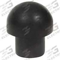 Bumper Door Stop: Door - Mounted, 15/16 in Wd, 1 1/16 in Overall Ht, Black (MPN 1112-034S). Key specifications — Product Type: Bumper Door Stop; Brand: APPROVED VENDOR; Color: Black.