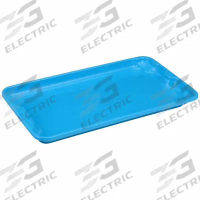 MOLDED FIBERGLASS Lid: 17 7/8 in x 10 5/8 in, Blue - Lids for Extreme-Temperature Stacking & Nesting Totes