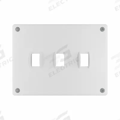 LEGRAND Wall Plate: Toggle, 3 Gang, White - Tamper-Resistant Wall Plates