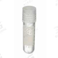 APPROVED VENDOR Cryogenic Vial: Cryogenic, Polypropylene, 2 mL, Natural, 12 mm Body Dia, Sterile (MPN W985861). Key specifications — Sub-brand: CryoELITE(TM); Self-Standing: Not Self-Standing; Closure Color: Natural; Brand: APPROVED VENDOR; Vial Type: Cryogenic; Body Color: Off-White; Includes Closure: Yes; Bottom Shape: Round.