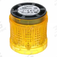 SCHNEIDER ELECTRIC Tower Light Module: Flashing, 24V AC/24V DC, Yellow, 60 mm Overall Dia, XVU (MPN XVUC48). Key specifications — Brand: SCHNEIDER; Compatible with Series: XVU; Lens Color: Yellow; Operating Voltage: 24V DC; Manufacturer Part Number: XVUC48.