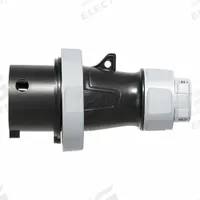 LEVITON Pin and Sleeve Plug: Black, 600V AC, Three Phase, 30 A, 3 Pole, 4 Wire, IEC Grounding (MPN 430P5WLEV). Key specifications — Brand: LEVITON.