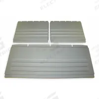 RUBBERMAID COMMERCIAL PRODUCTS Back/Side Panels: For 4MC26/4YX42/5M691/5M692, 3 PK (MPN FG4093L1GRAY). Key specifications — For Use With Grainger Item Number: 5M691; Product Type: Back/Side Panels; Brand: RUBBERMAID COMMERCIAL PRODUCTS.