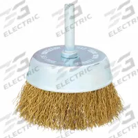 APPROVED VENDOR Cup Brush: Crimped Brass, 2 3/4 in Brush Dia, 1/4 in Shank, 0.012 in Fill Dia (MPN 66254442995). Key specifications — attr976274: APPROVED VENDOR.