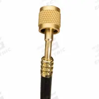 FIELDPIECE Hose: 5 ft Lg, 45° Angle, Black, Rubber, Single Hose (MPN HR1LM). Key specifications — Brand: FIELDPIECE.